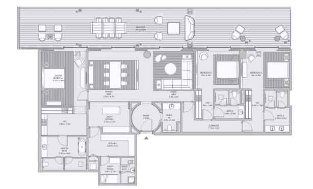 arada-armani-beach-residences-3bedroom-floorplan-4003-sqft